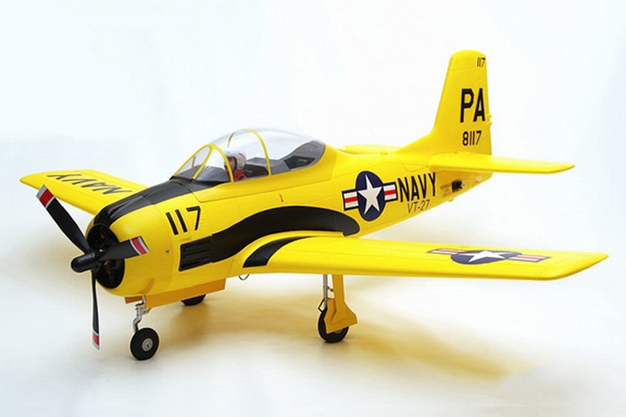 Eleven Hobby T-28 T28 Trojan Customized Yellow 1100mm 43 Wingspan Warbird PNP"