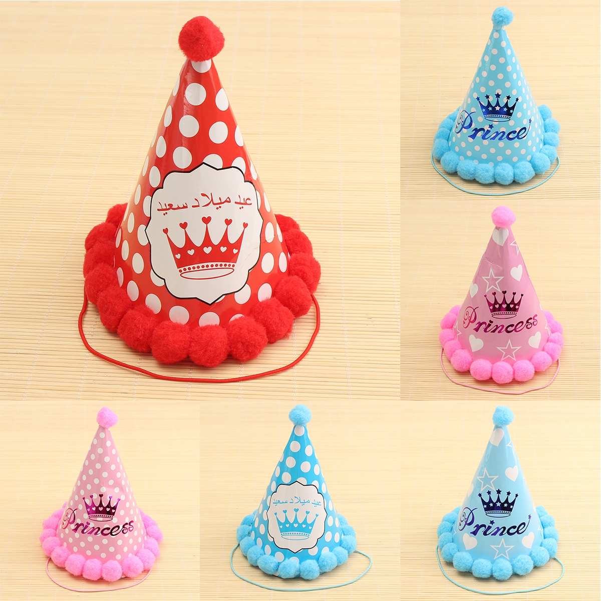 Paper Party Cone Hats Dress Up Girls Boys Favour Supplies For Kids Birthday