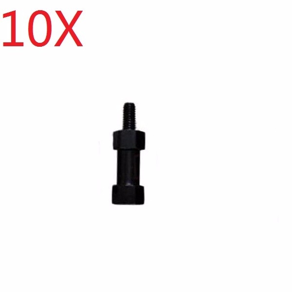 10Pcs M3*15 Single-head Aluminum Column Black 