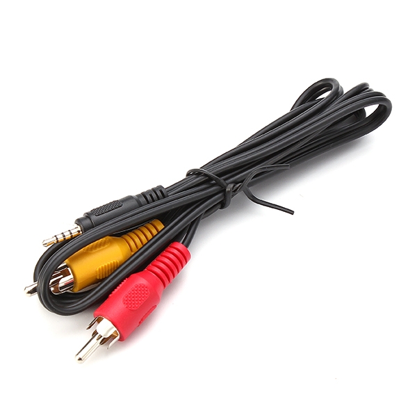 Universal 3.5mm DC JST Power Cable 2.5 Stereo RCA AV Cable for Multi FPV Monitor Goggles Receiver