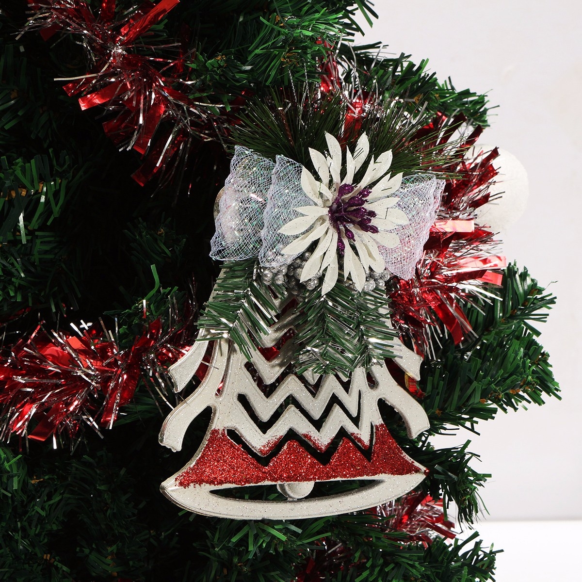 Plastic Christmas Tree Ornaments White Christmas Decoration Christmas Ornaments