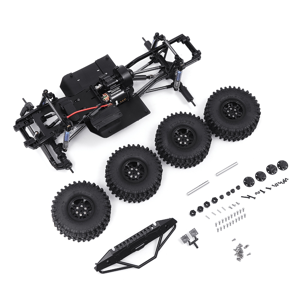 Metal Frame Chassis For SCX10Ⅱ 1/10 RC Car Vehicle Models Parts With 540 Motor