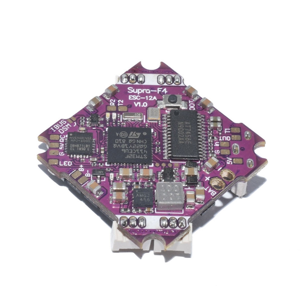 AuroraRC Supra-F4-12A V1.0 F411 F4 Flight Controller AIO OSD BEC Built-in 12A 2-4S 4in1 ESC for RC Drone