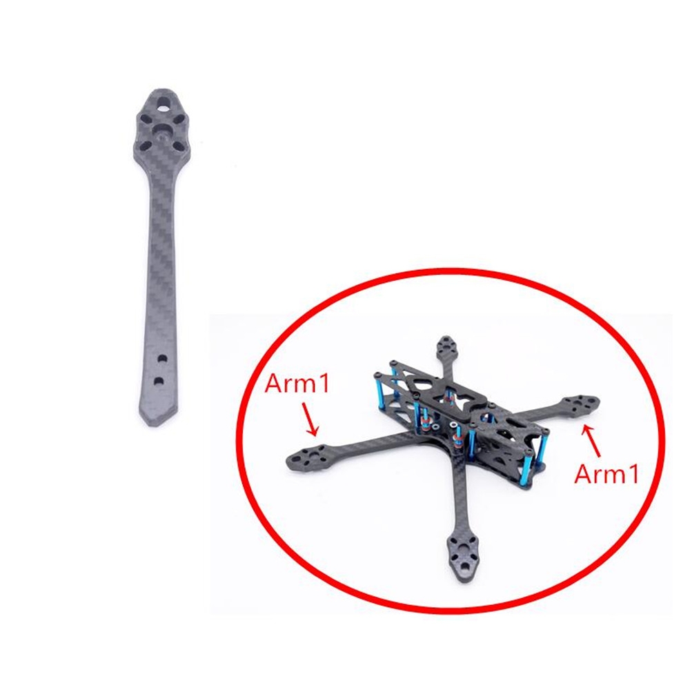 One PC Strech X5 220mm Wheelbase Frame Replace Arm 5.5mm Thickness for RC Drone FPV Racing