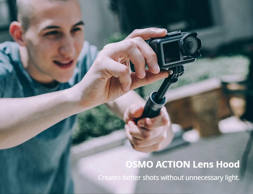 PGYTECH OSMO ACTION Camera Accessories Lens Sunshade Hood Avoid Unnecessary Light For DJI Camera - Photo: 1