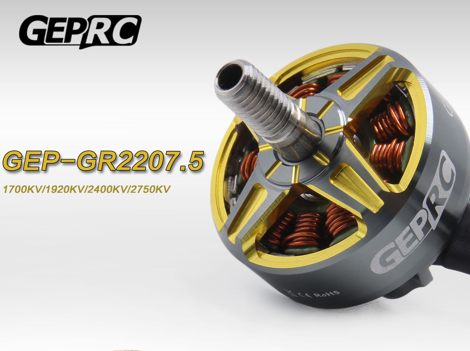 GEPRC GEP-GR2207.5 2207.5 1700/1920KV 6S 2400/2750KV 4S Brushless Motor CW Thread for RC Drone FPV Racing