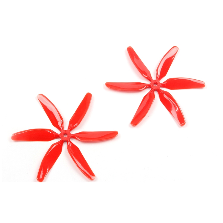 10 Pairs Summer Prime Sale LDARC/KINGKONG 5040 6-blade 5x4x6 Red Color Propeller for RC Drone