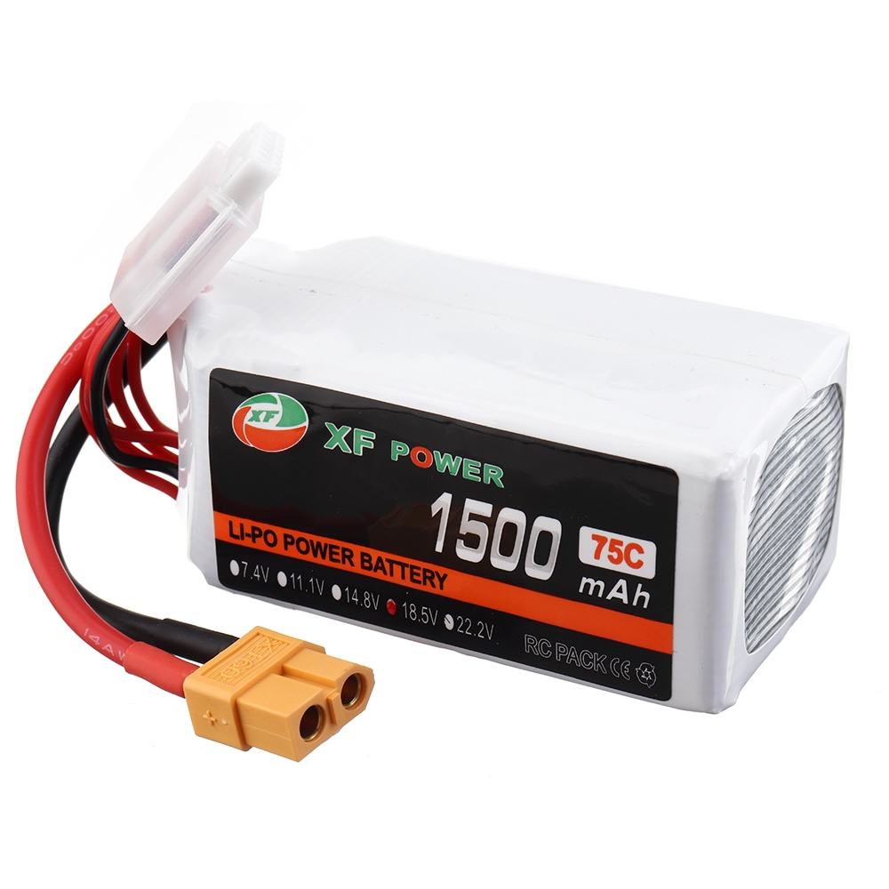 XF POWER 18.5V 1500mAh 75C 5S Lipo Battery XT60 Plug for FPV Racing Drone