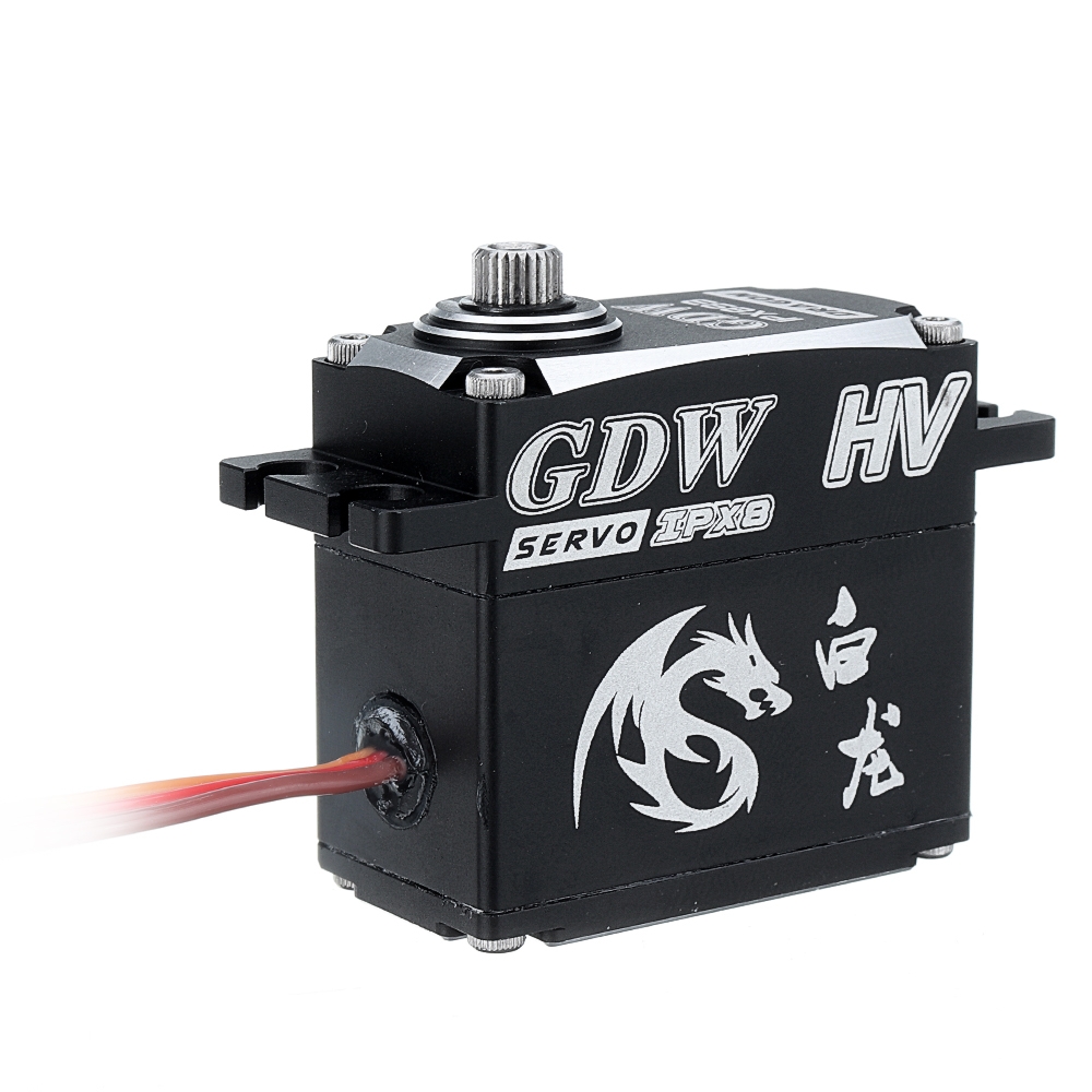 GDW IPX893 HV 35KG Metal Gear 160° Coreless Waterproof Digital Servo For 1:8 1:10 RC Car