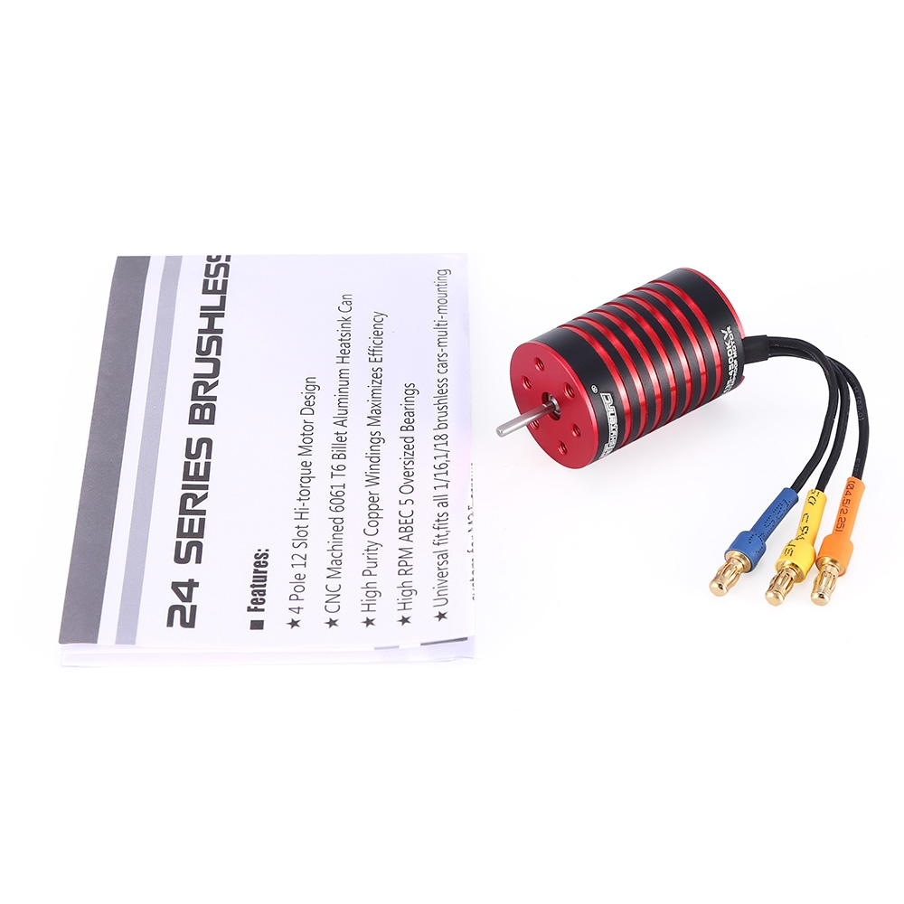 GTSKYTENRC 2435 Brushless Waterproof Motor 4500/4800KV 2S for 1/16 1/18 RC Car Parts