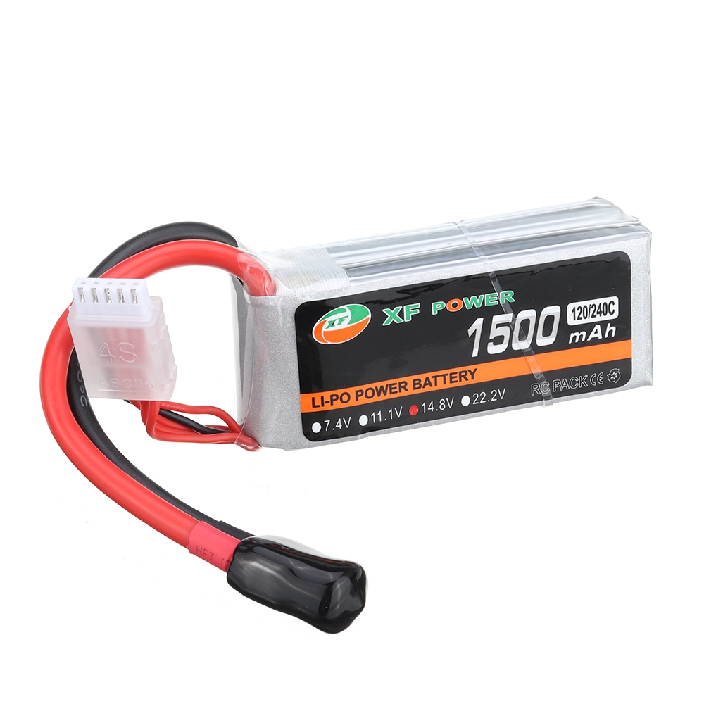 XF POWER 14.8V 1500mAh 120C/240C 4S Lipo Battery XT60 Plug for Eachine Wizard X220S Racing Drone