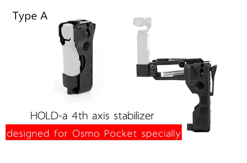 Foldable/Non-Foldable Gimbal Stabilizer Handle Grip Arm Z Type Damping Gimbal for DJI OSMO Pocket Accessories