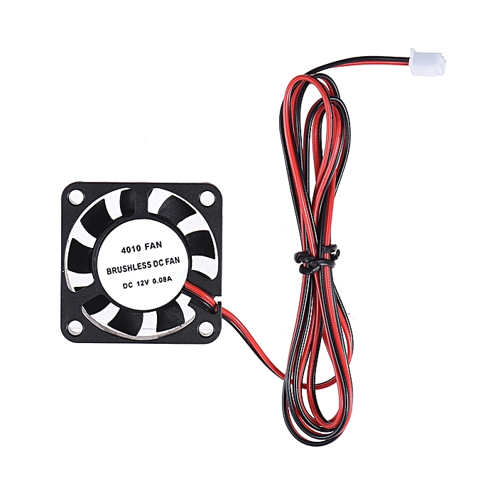 40mmx40mmx10mm DC 12V 0.08A DIY Brushless Cooling Cooler Anti-fog Fan JST-XH 2.5mm 2P Wire for RepRap i3 DIY 3D Printer FPV Goggles Transmitter