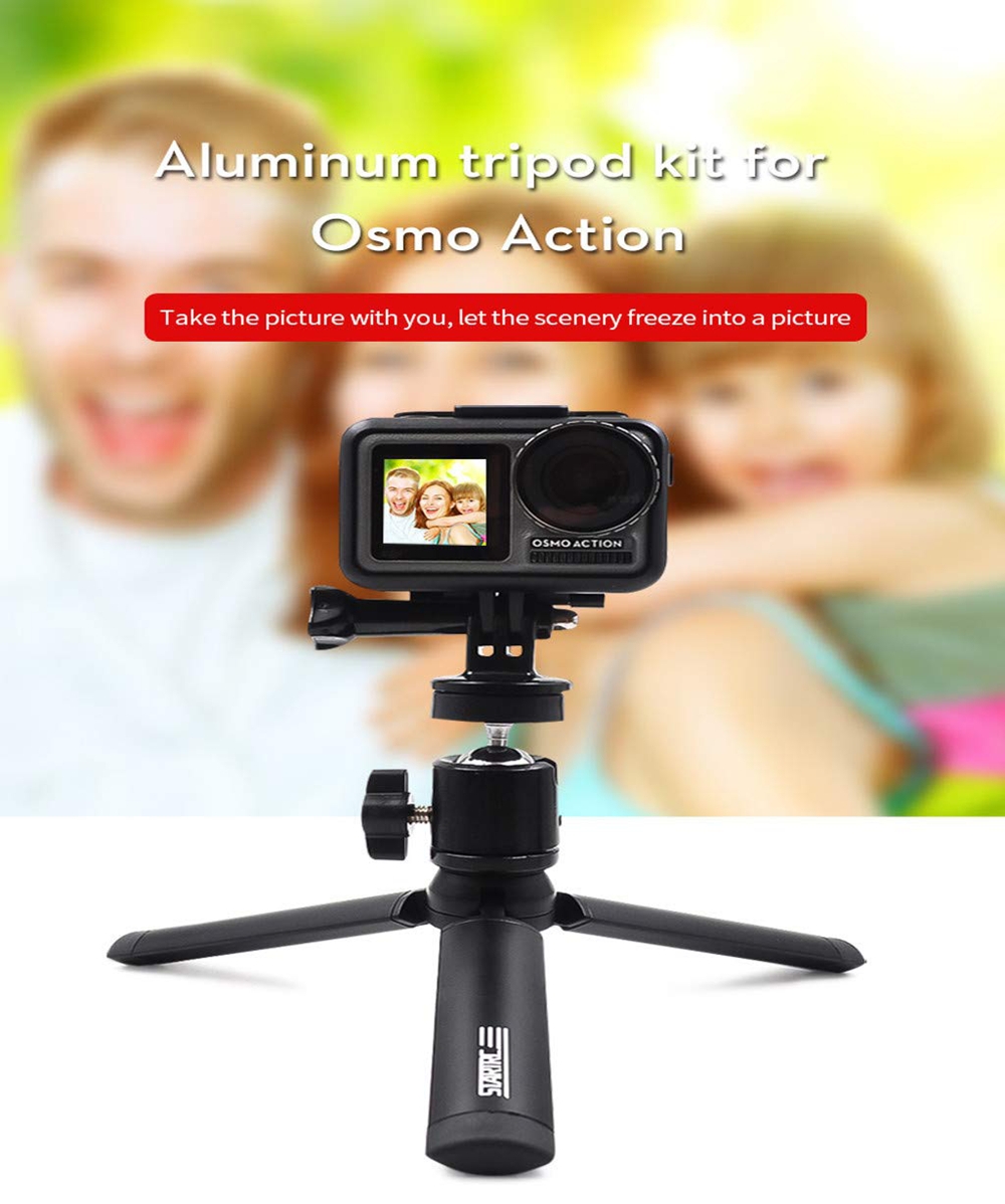 STARTRC Foldable Aluminum Alloy Desktop Mini Handheld Tripod Easy Carry for DJI OSMO Pocket Action Camera