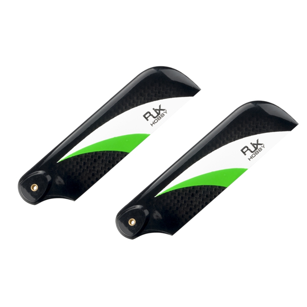 1Pair RJX 105mm Carbon Fiber Tail Blade For 700 Class Helicopter