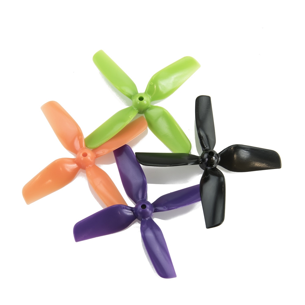 HQProp Micro Whoop Prop 1.6X1.6X4 40mm 1mm/1.5mm Shaft 4-blade Propeller For FPV Racing RC Drone