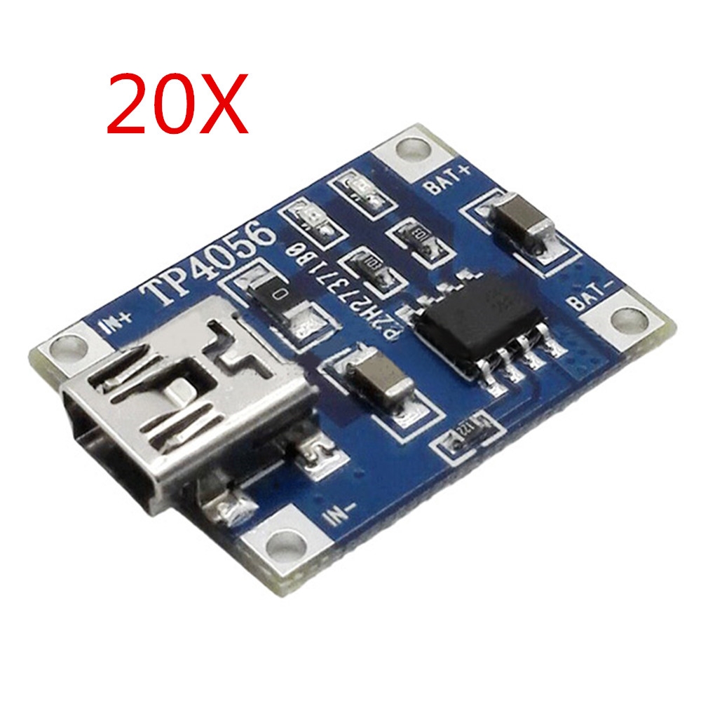 20pcs TP4056 5V 1A Lipo Battery Mini USB Charging Board Charger Module