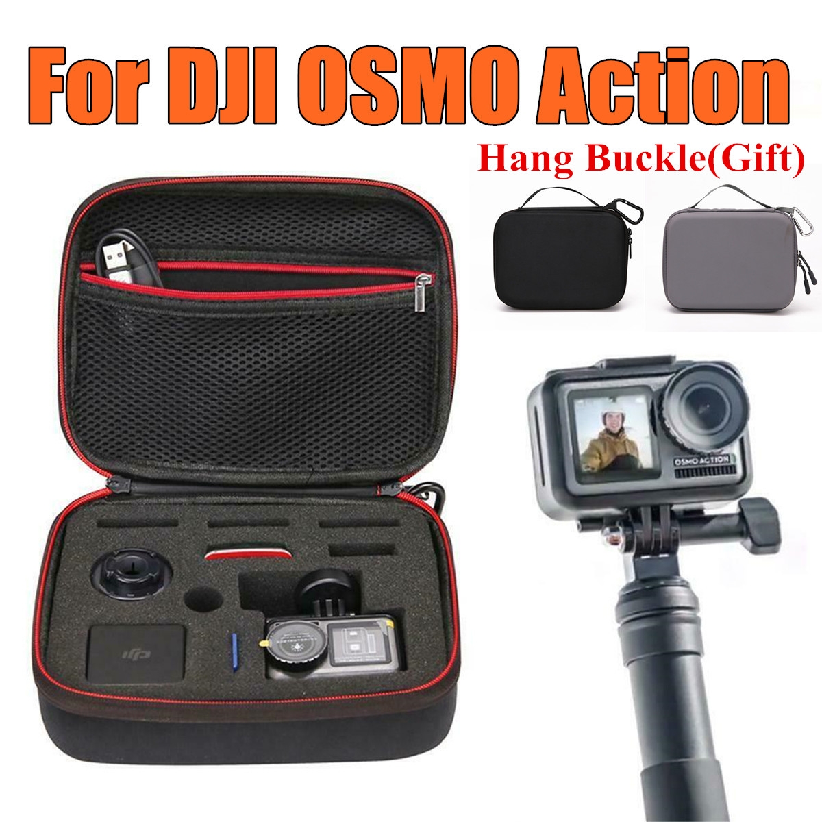 Carrying Case EVA Hard Storage Handbag Tote Bag For DJI OSMO Action Camera