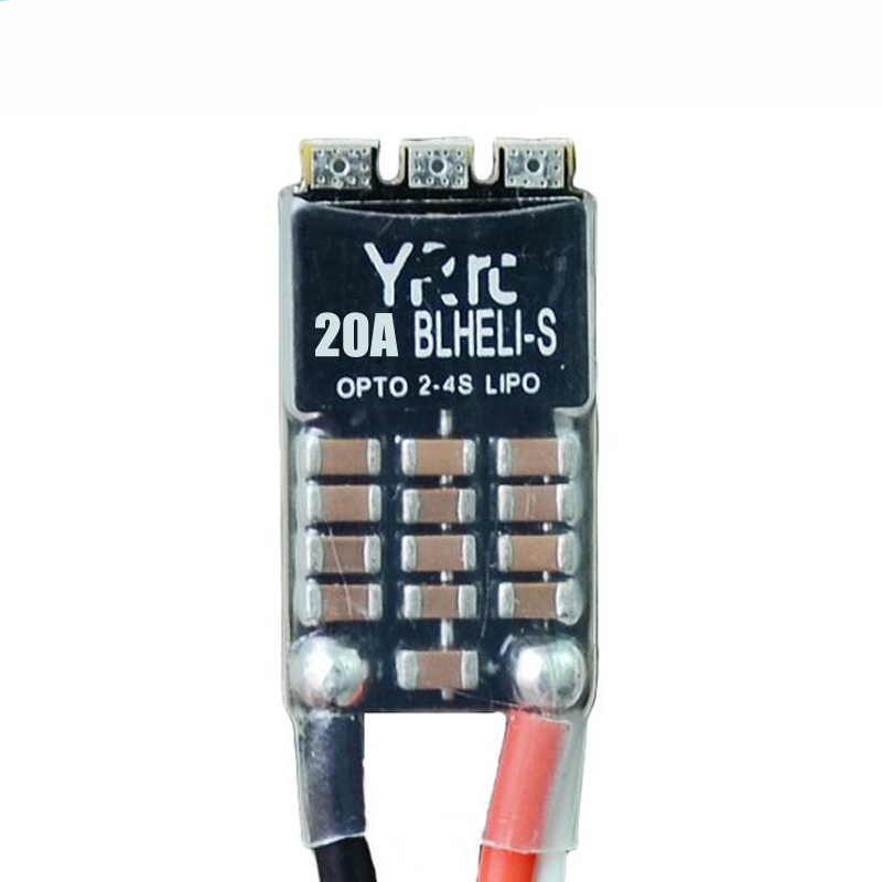 YRRC 20A 2-4S Blheli_S DSHOT600 OPTO Brushless ESC for RC Drone FPV Racing