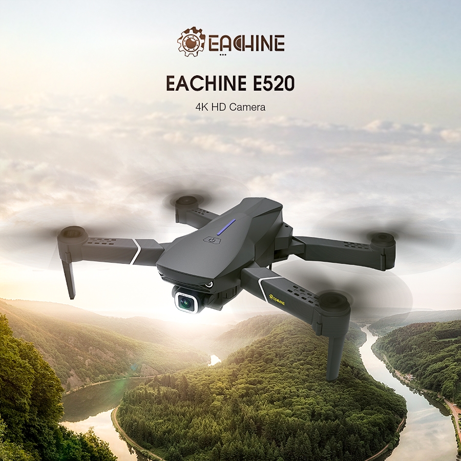 Eachine E520 WIFI FPV With 4K/1080P HD Wide Angle Camera High Hold Mode Foldable RC Drone Quadcopter RTF