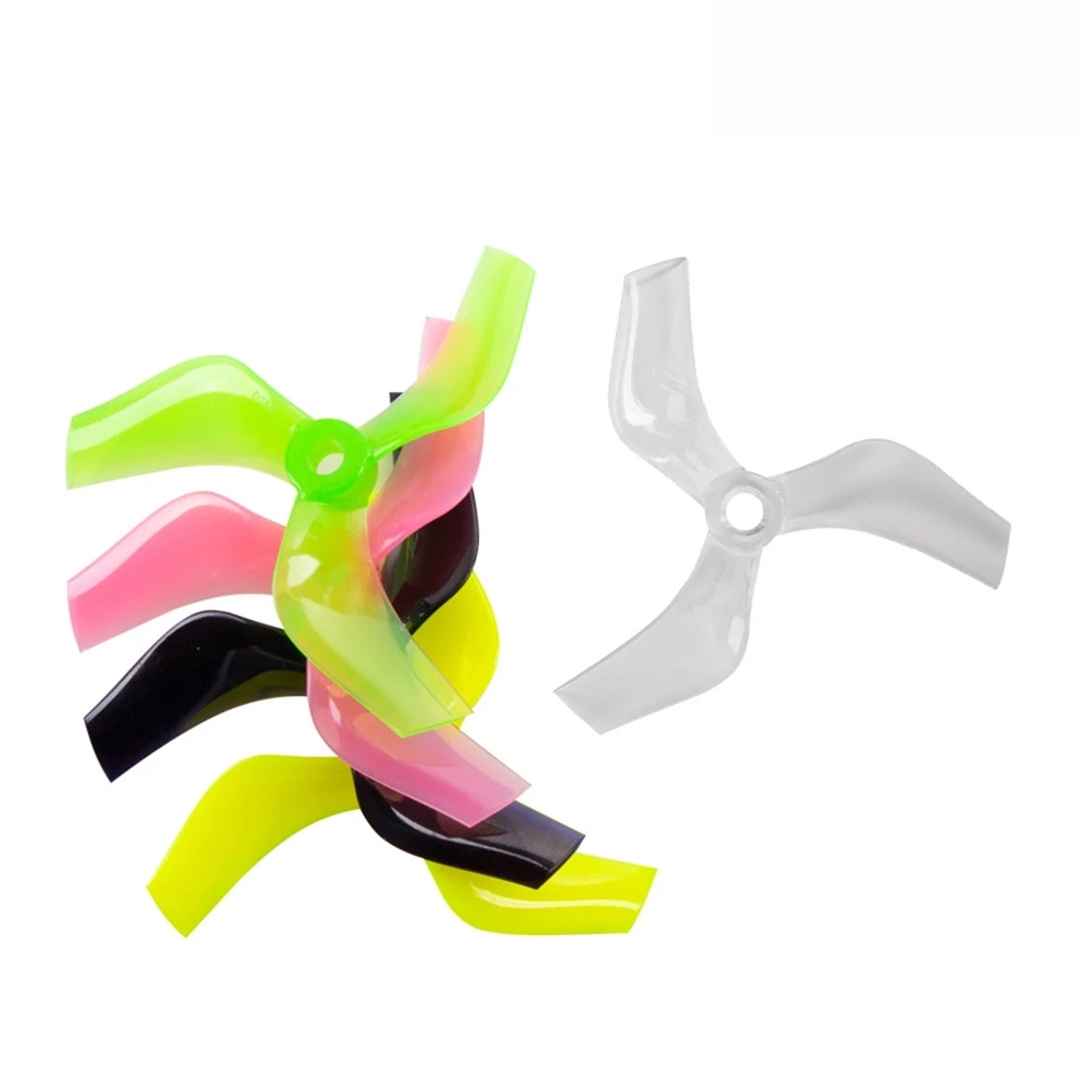 2Pairs Gemfan 75mm Ducted Props PC 3-Blade Propeller CW CCW 5mm Hole for 1408-1808 Motor Cinewhoop Cinedrone