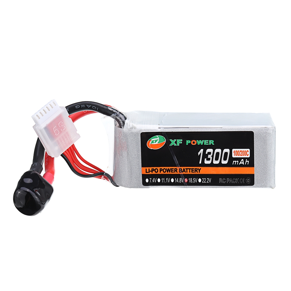 XF POWER 18.5V 1300mAh 100C/200C 5S Lipo Battery XT60 Plug for RC Racing Drone