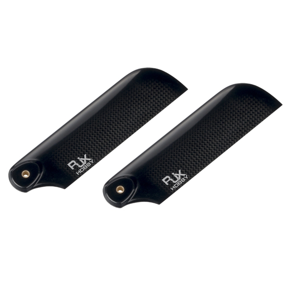 1 Pair RJXHOBBY 92mm Carbon Fiber Tail Blade RC Helicopter Parts For 550 600 RC Helicopter