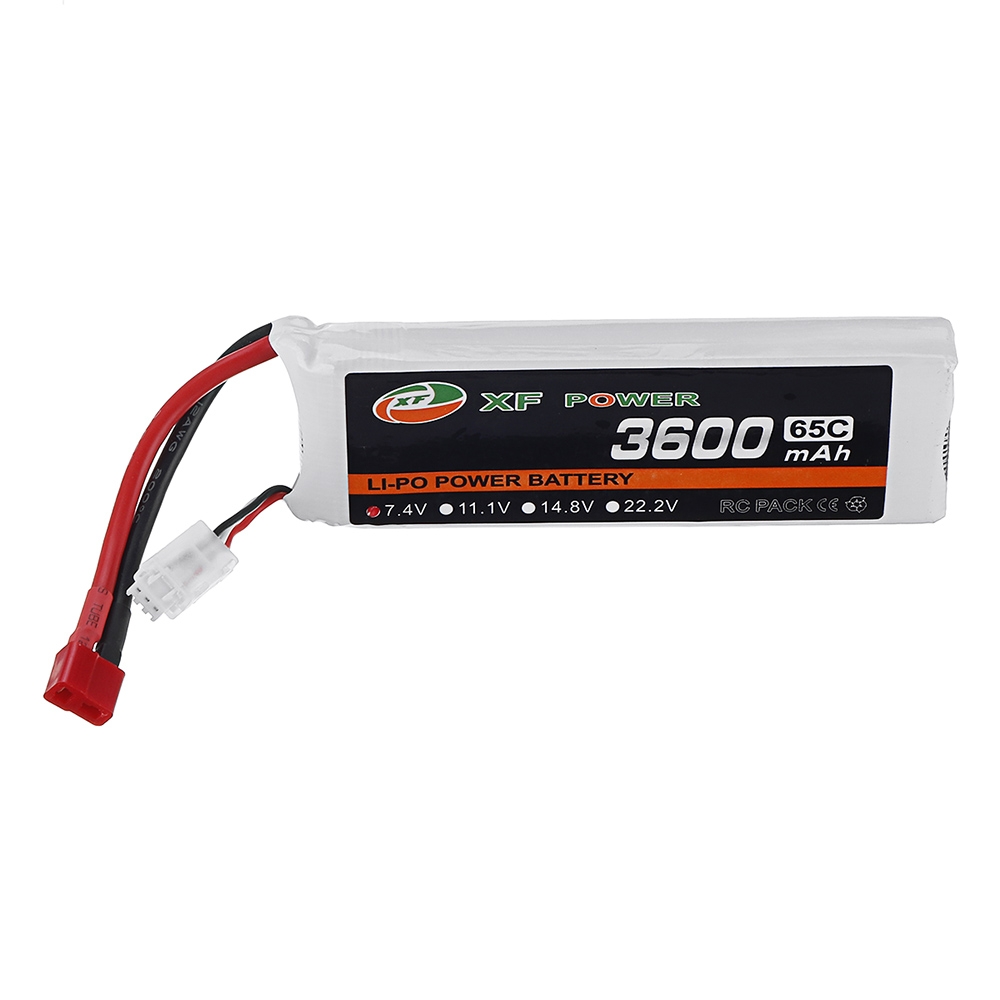 XF POWER 7.4V 3600mAh 65C 2S Lipo Battery T Plug for RC Car