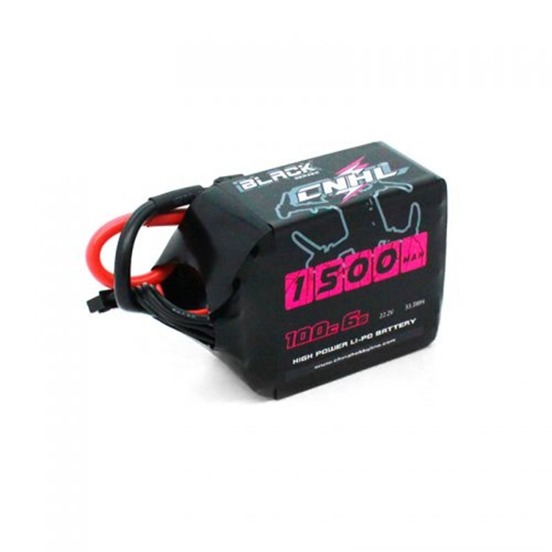 CNHL Black Series 1500Mah 6S 22.2V 100C Lipo Battery Pack Lipo With XT60 Plug