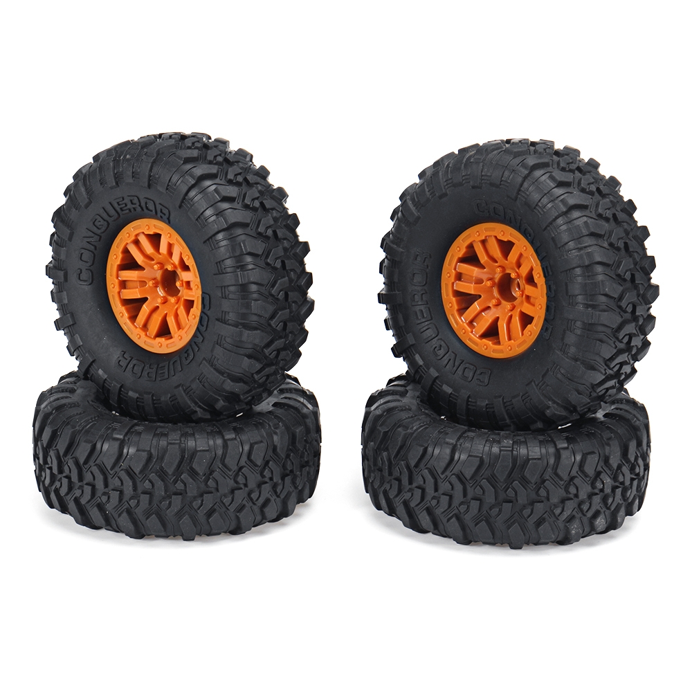 4PCS RC Car Tires & Wheels Rims for HB Toys ZP1001 1/10 RC Vehicles Spare Parts