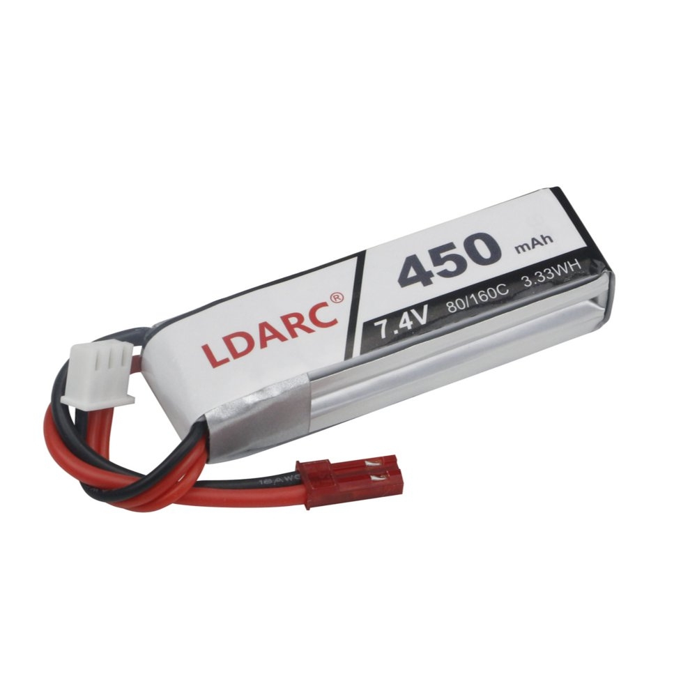 KINGKONG/LDARC 2S 7.4V 450mAh 80/160C LiPo Battery Spare Part For Tiny Wing 450X 431mm FPV RC Airplane