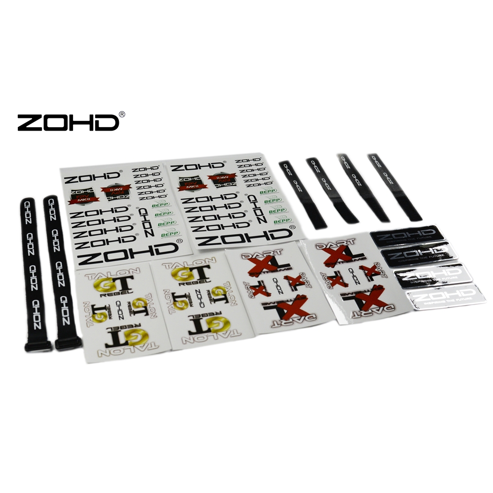 ZOHD DARTXL Decals L.ogo Sticker Tie Strap V.elcro Tape for RC Model Airplane Aircraft DIY Accessories