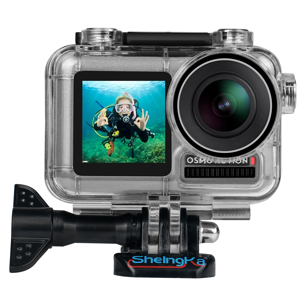 SheIngka 40M Camera Waterproof Protective Case Diving Shell for DJI Osmo Action Camera