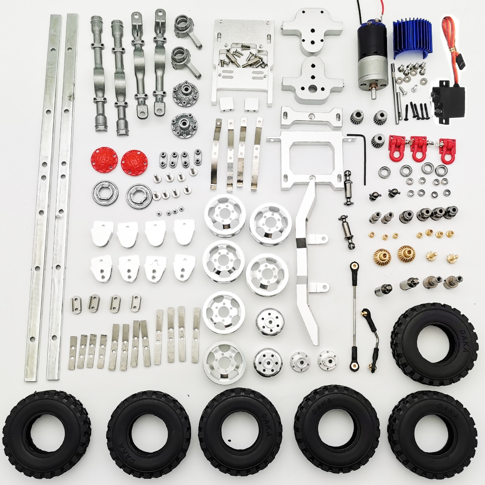 WPL 1/16 Upgraded Metal RC Car Chassis Unassembled Kit for Military Truck Vehicles DIY Parts