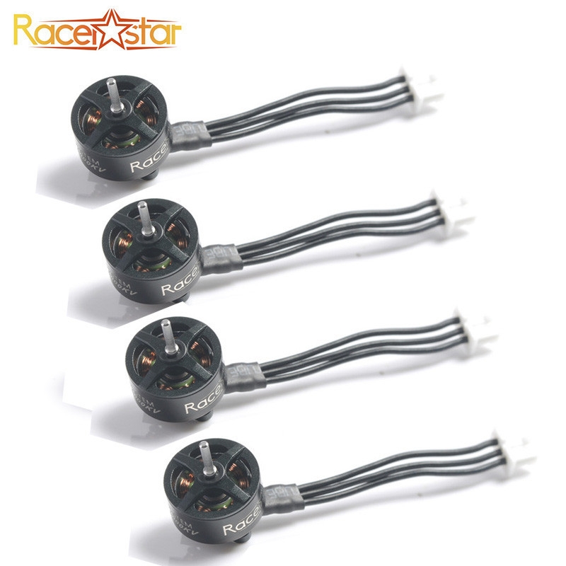 4PCS Racerstar & MAMBA 08028 1S 16000KV Brushless Motor 1.0mm Shaft With SH1.25 3PIN For FPV Racing Drone