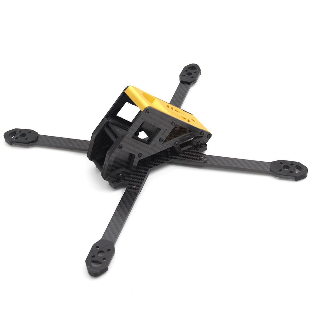 Division 7 inch 320mm Wheelbase 4mm Arm Frame Kit with 3D printed for Gopro Mount for RC Drone