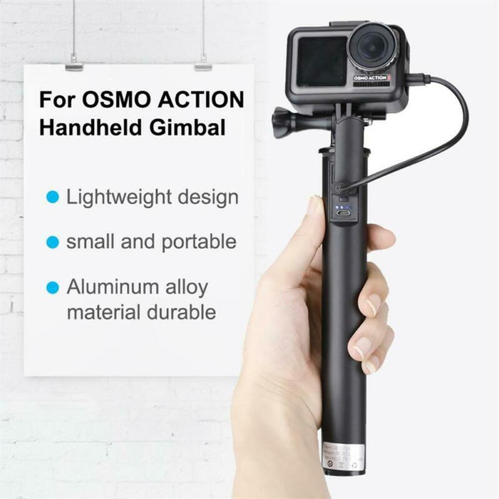 Fast Charging Extension Rod Stick Handheld Gimbal Adapter 1/4 inch for DJI Osmo Action Camera