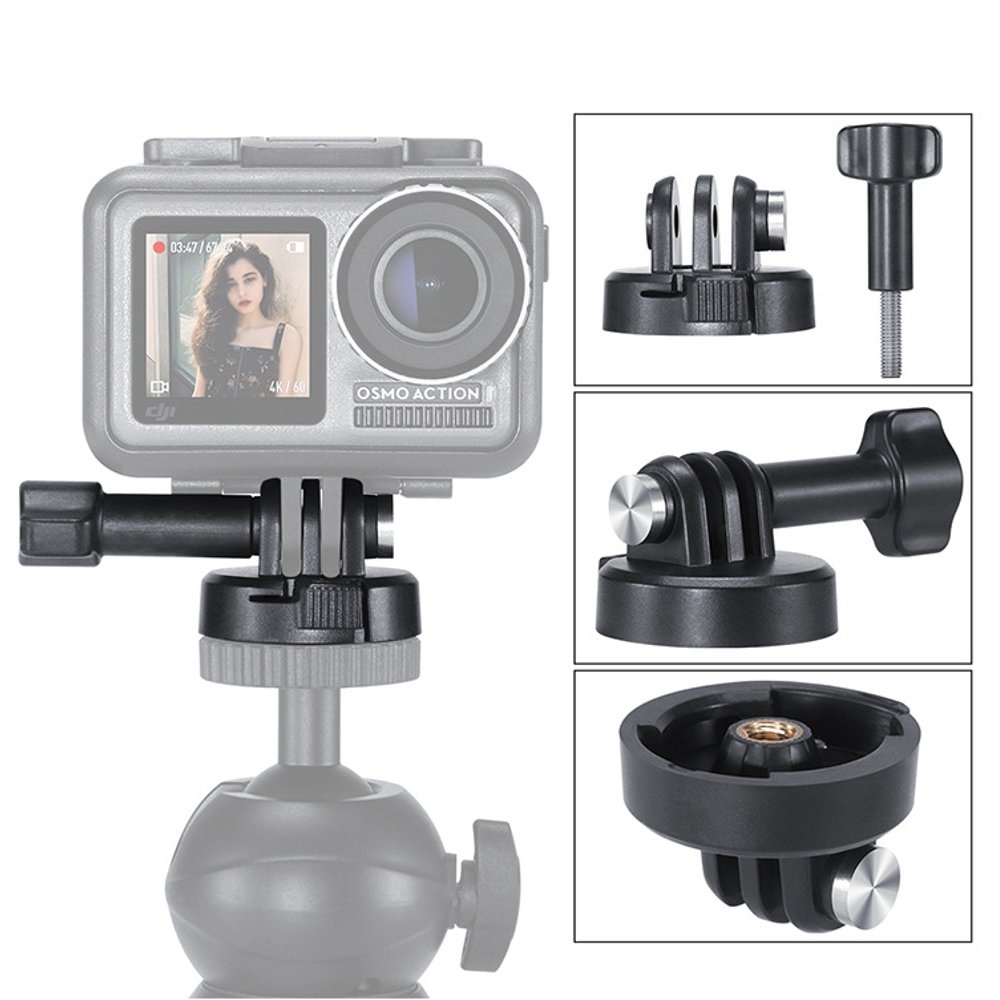 ULANZI U-19 Quick-Release Base Adapter With 1/4'' Tripod Screw for DJI Osmo Action Camera Accessories