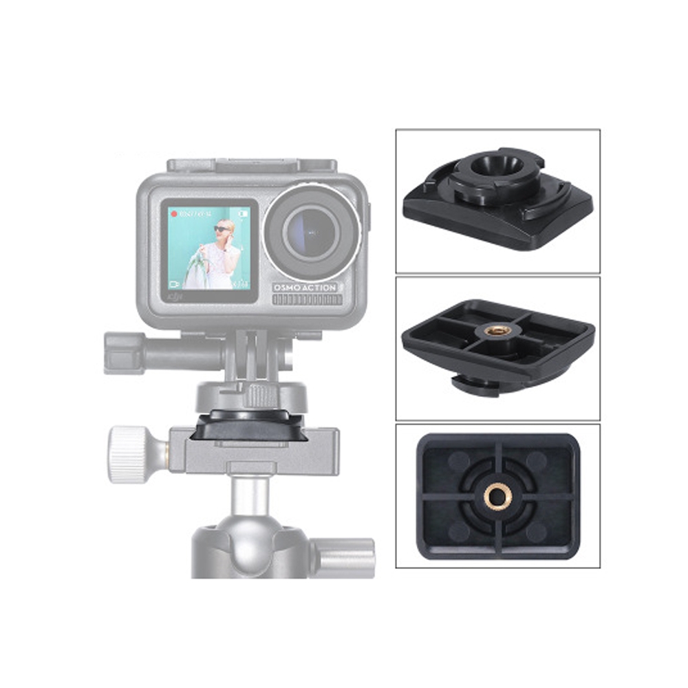 ULANZI U-13 Camera Accessories Vertical Base Holder 1/4 Install Mount Fixed Mount for DJI Osmo Action FPV Camera
