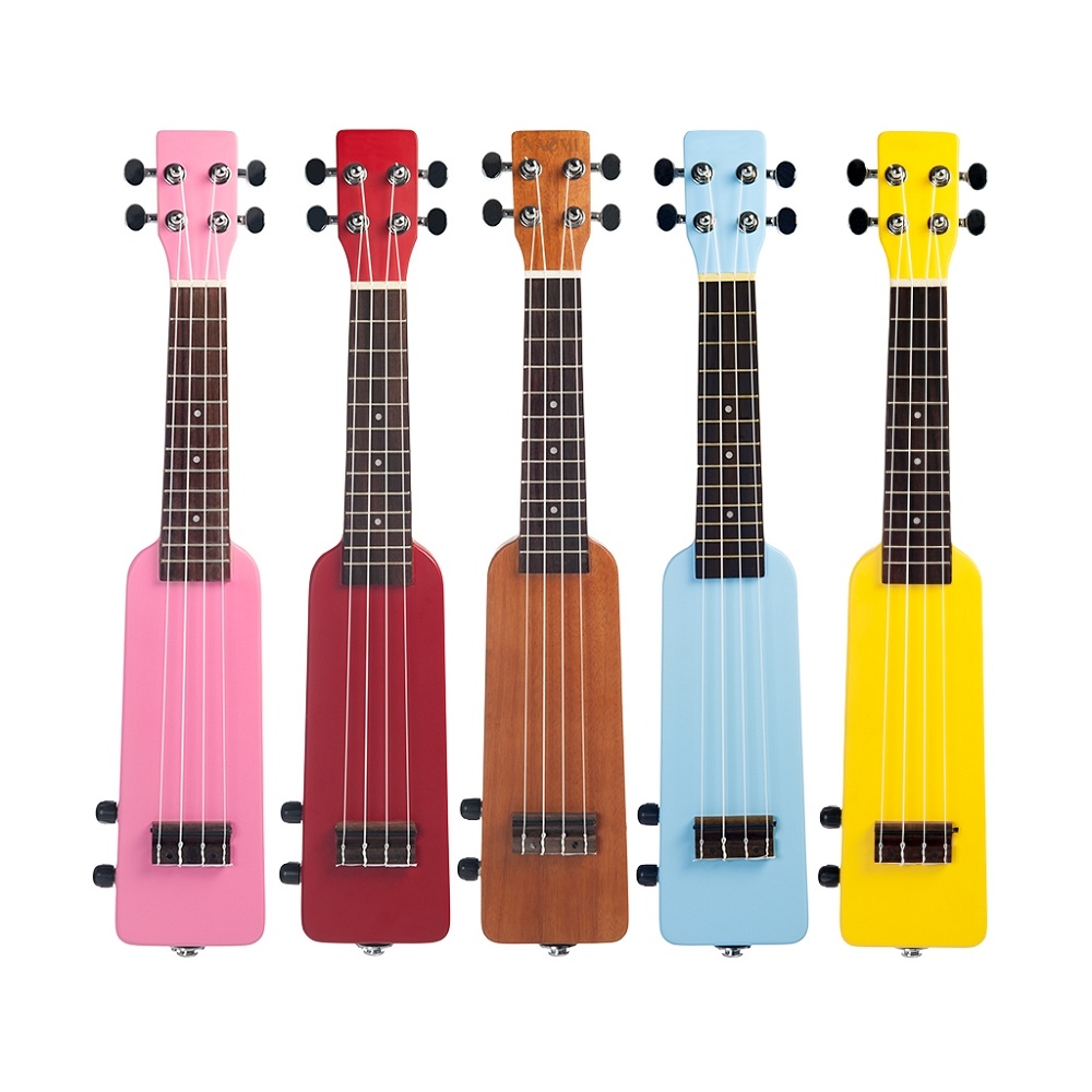 NAOMI 21 Inch Bottle Design 4 String Solid Wood Okoume Electronic Ukulele for Beginners