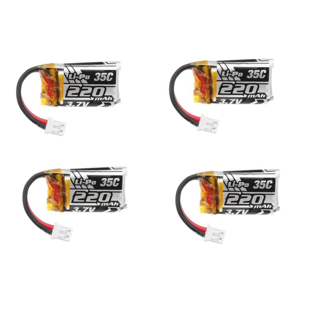 4PCS Upgrade 3.7V 220mAh 35C Lipo Battery For Eachine E010 E010C E011 E011C E013 RC Quadcopter