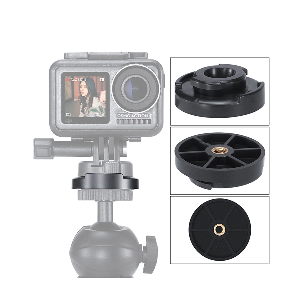 ULANZI U-12 Camera Accessories Vertical Base Holder 1/4 Install Mount Fixed Mount for DJI Osmo Action FPV Camera