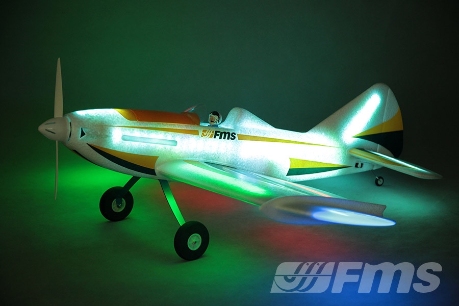 FMS LED Firefly 1100mm 43" Wingspan Night Flying RC Airplane PNP - Photo: 1