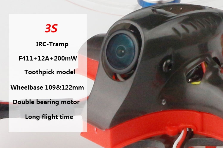 KINKONG/LDARC AK123 122mm 3S 3 Inch Toothpick FPV Racing Drone PNP/BNF F4 FC 12A Blheli_S ESC 25~200mW VTX Runcam Nano2 Cam
