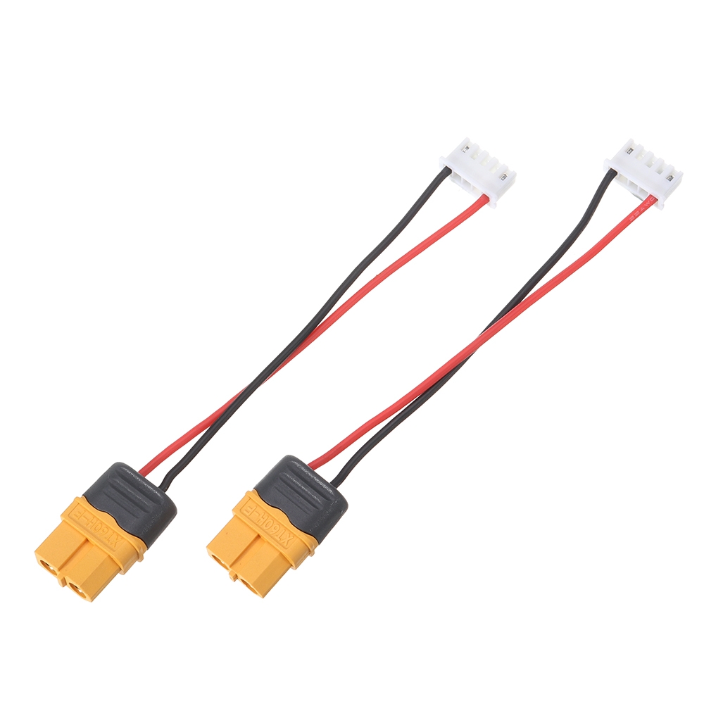 2 PCS URUAV XT60 Male Connector to XH Connctor Plug Charging Cable for 4-6S Lipo Battery for Parallel Charge Board