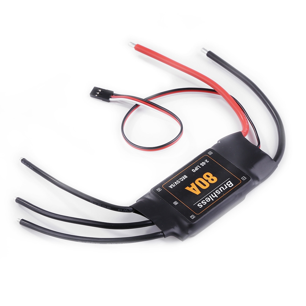 Speed Controller 80A ESC Brushless Heat Dissipation ESC For 1/8 RC Car Boat FF