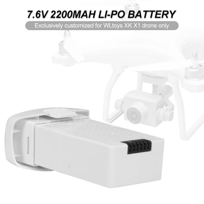 Wltoys XK X1 RC Quadcopter Spare Parts 7.6V 2200mAh Li-po Battery