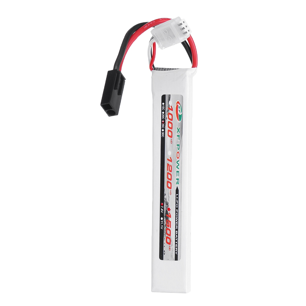 XF Power 7.4V 1500mAh 25C 2S Lipo Battery Small Tamiya Plug