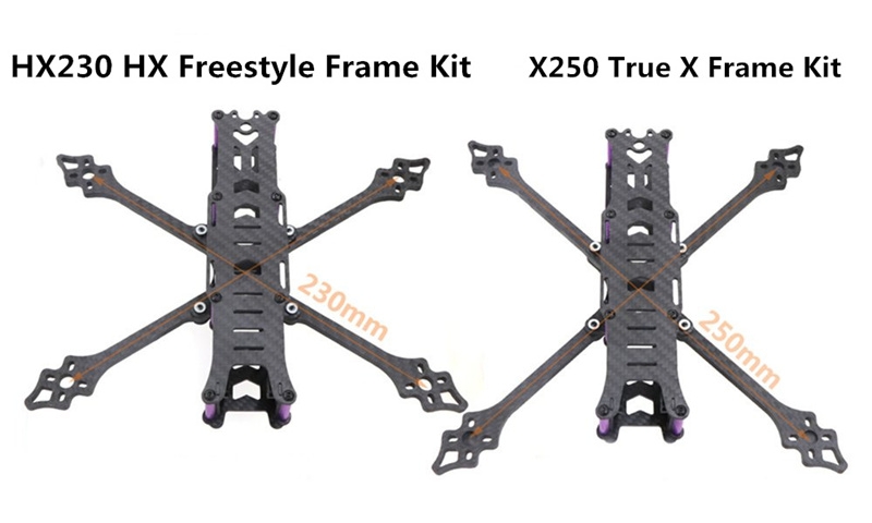HSKRC HX230 X250 FPV Frame Kit Carbon Fiber Compatible With DJI FPV
