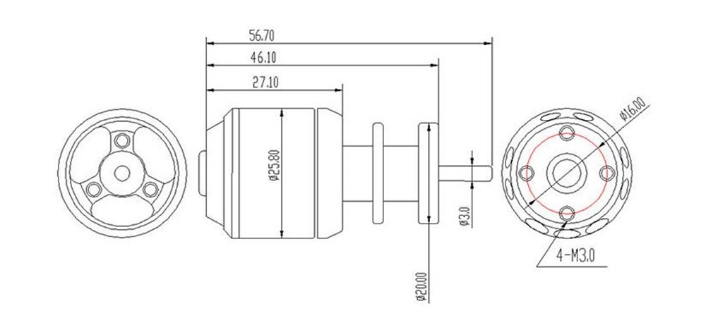 QX-MOTOR 50mm 12 Blades Ducted Fan EDF CW CCW with QF2611 3S 4S Brushless Motor